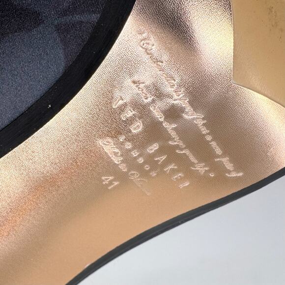 TED BAKER 'Kawaap Chelsea' Floral Satin Pointed-Toe Stiletto Pumps - Picture 8 of 8